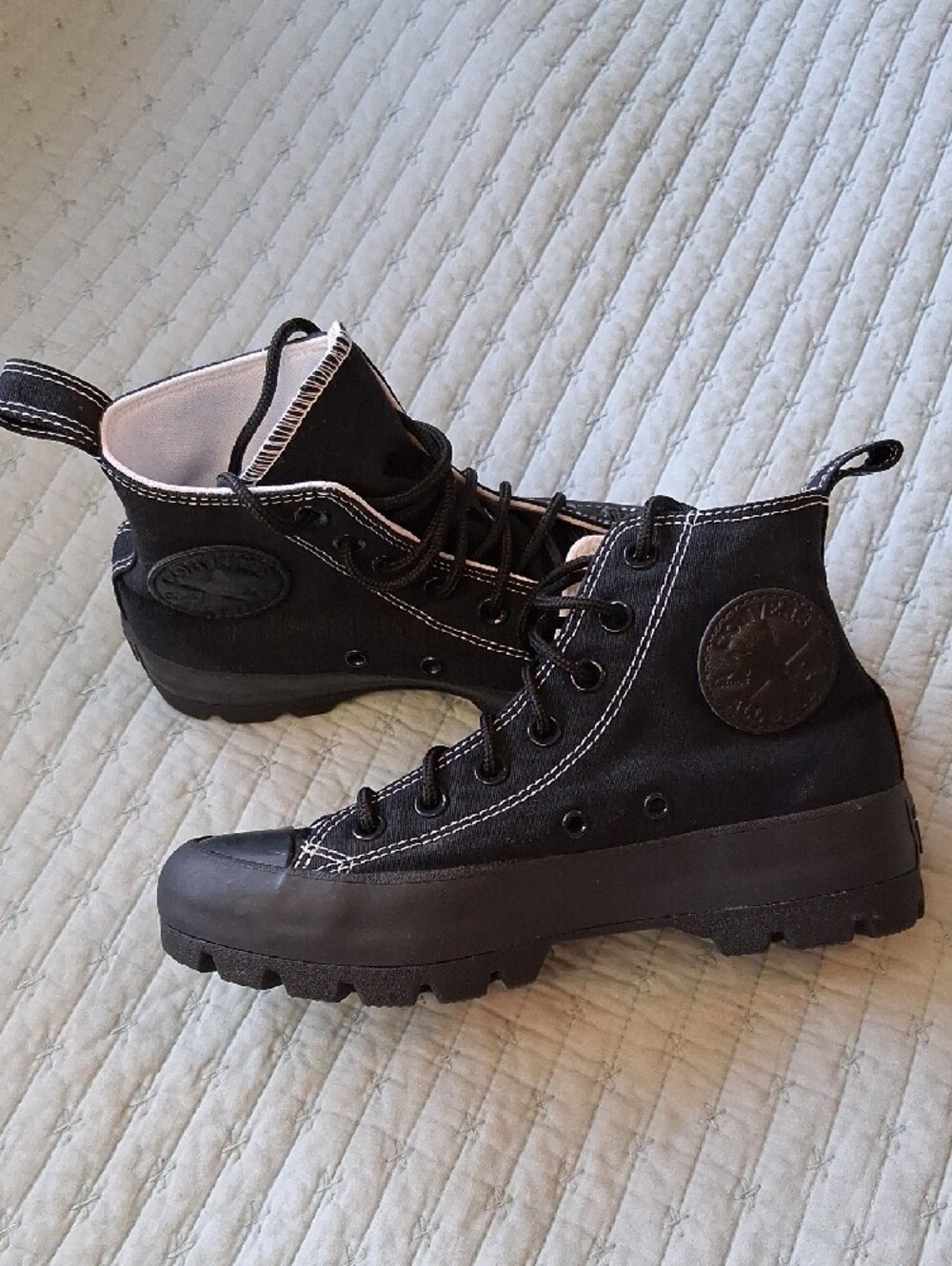 Converse Black High-Top Platform Women's Canvas Sneakers